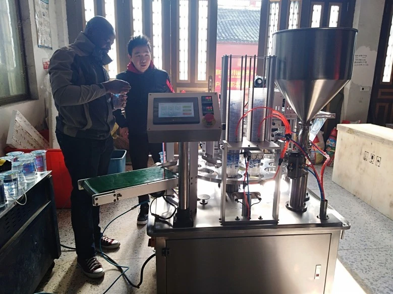 Rotary Water Cup Sealing And Filling Machine