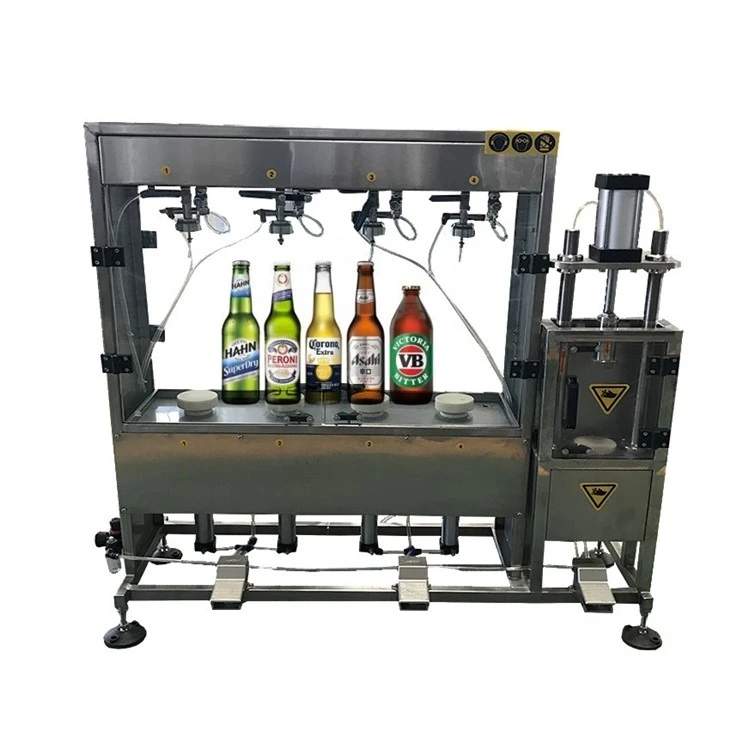 Small Beer Soda Carbonated Beverage Filling Capping Line