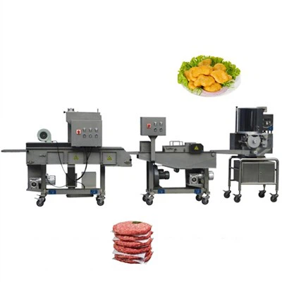 자동 햄버거 패티 생산 라인