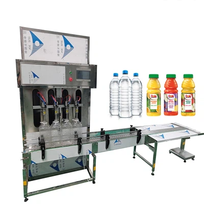 순수한 물 주스 채우는 선