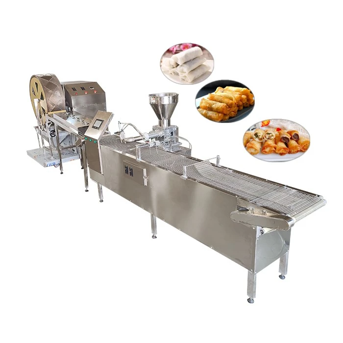 스프링롤 생산 라인